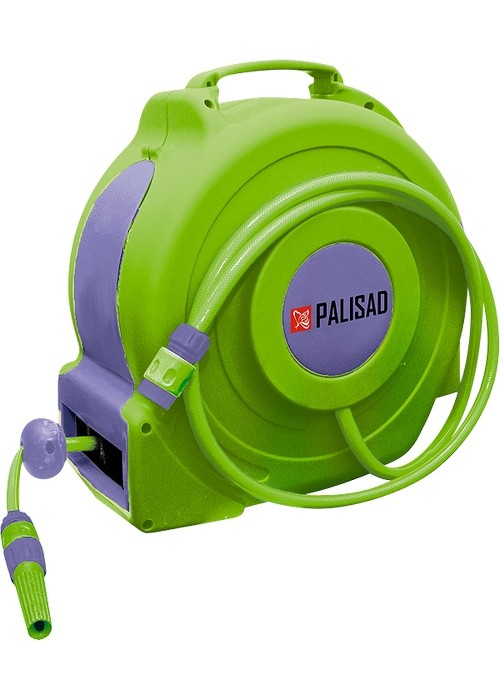 Катушка с поливочным шлангом 20 м, D штуцера 1/2 PALISAD 67407