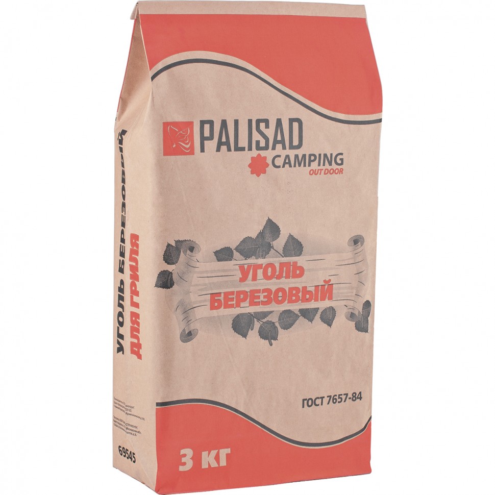 Уголь берёзовый, 3 кг PALISAD 69545
