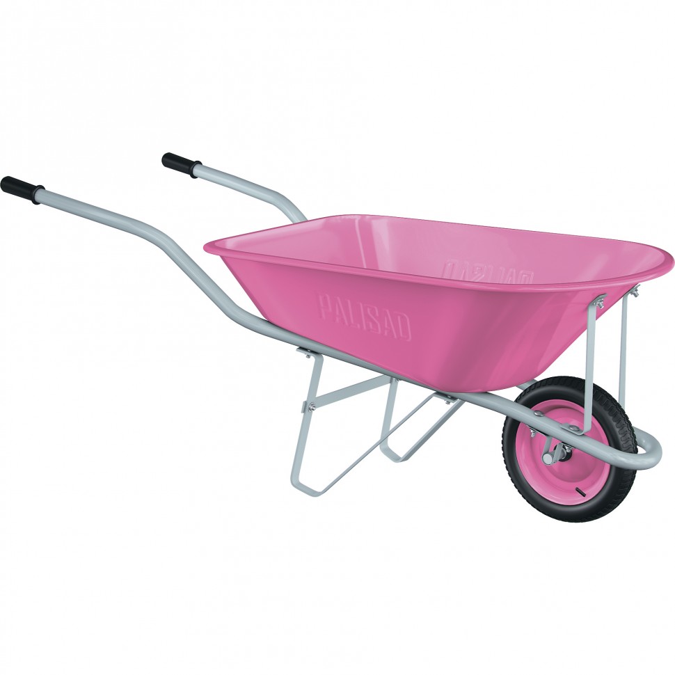 Тачка садовая Pink Line, одноколесная, объем 78 л PALISAD 68969