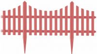 Забор декоративный "Гибкий", 24х300 см, коралловый, Россия PALISAD 65018
