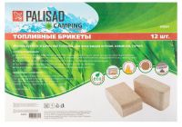 Топливные брикеты, 12 брикетов, 10 кг Россия Camping PALISAD 69665