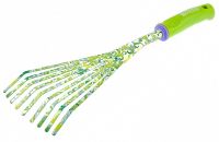 Грабли веерные 9 - зубые, 130 х 415 мм, стальные, пластиковая рукоятка, Flower Green PALISAD 620425