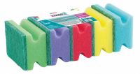 Губки для посуды профильные Comfort, 87 x 65 x 40 мм, 5 шт, Home PALISAD 923575