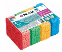 Губки для посуды Coral, 95 x 64 x 36 мм, 4 шт, Home PALISAD 923585