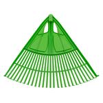 Грабли веерные пластиковые, 27 зубьев, зеленые PALISAD 61709