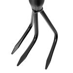 Рыхлитель трехзубый стальной, 110х1525 мм, фибергласовый черенок, ПВХ накладка, LUXE PALISAD 62399