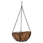 Подвесное кашпо с декором, 25 см, с кокосовой корзиной PALISAD 69005