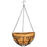 Подвесное кашпо с декором, 30 см, с кокосовой корзиной PALISAD 69010