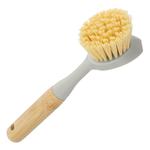 Щетка для посуды круглая d 60х230 мм, бамбуковая рукоятка, Home PALISAD 93571