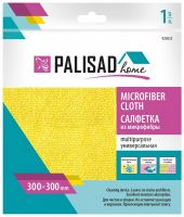 Салфетка универсальная из микрофибры 300 x 300 мм, жёлтая, Home PALISAD 923035