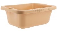 Таз пластмассовый прямоугольный 25 л, бежевый, Home PALISAD 929925