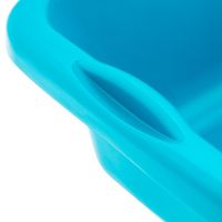 Таз пластмассовый прямоугольный 25 л, бирюзовый, Home PALISAD 929935